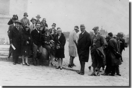 In Paris with James and Nora Joyce. c. 1930