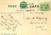 A postcard written by MacGreevy to his mother